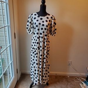 Who What Wear Polka dot Dress Size M